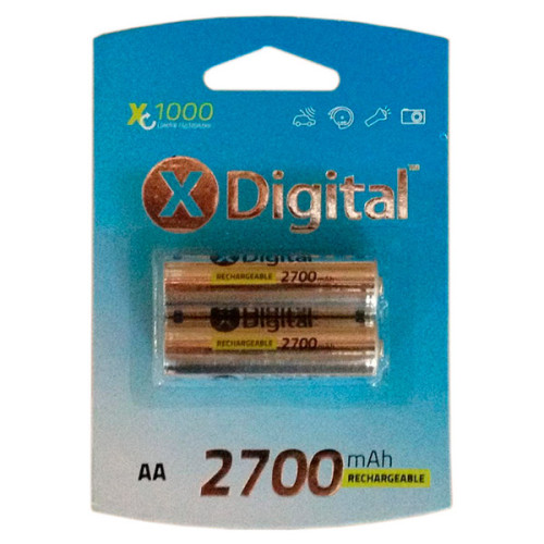 Акумулятор AA 2700мA LR6 X-Digital 2шт. - зображення 1
