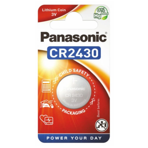 Батарейка CR 2430, Lithium 3V, Panasonic - зображення 1