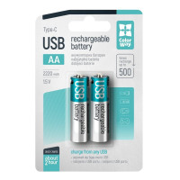 Акумулятор AA ColorWay, USB-С (CW-UBAA-10)