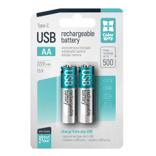 Акумулятор AA ColorWay, USB-С (CW-UBAA-10)