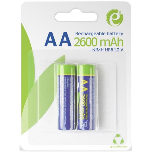 Акумулятор AA 2600мA Ni-MH HR6 1.2V Energenie 2шт. - зображення 1