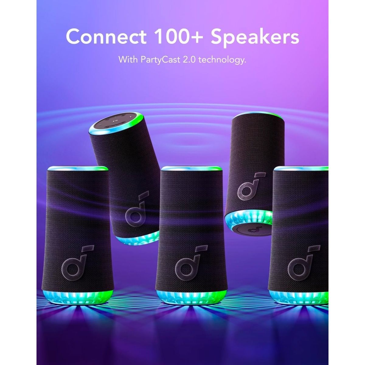 Колонка портативна SoundCore Glow Black - зображення 7