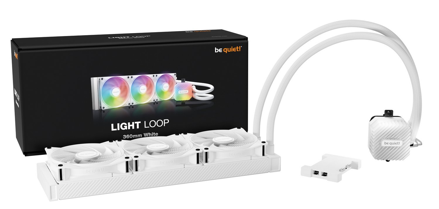 Система водяного охолодження Be quiet! LIGHT LOOP 360mm White (BW023) - зображення 5