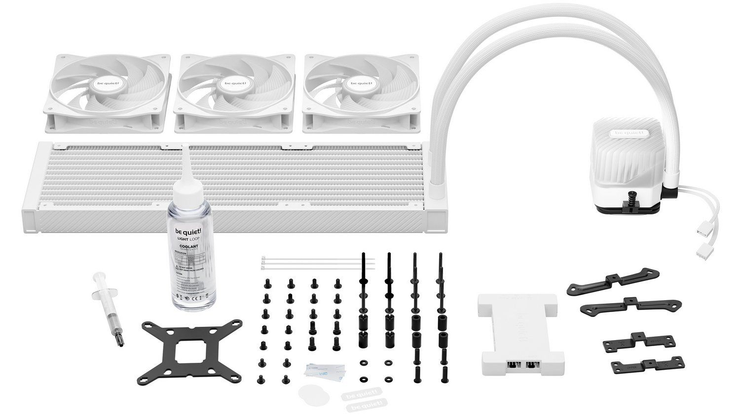 Система водяного охолодження Be quiet! LIGHT LOOP 360mm White (BW023) - зображення 6