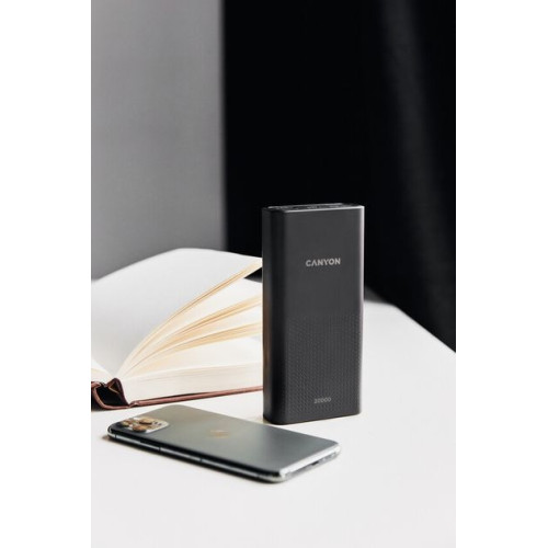 Батарея POWER BANK Canyon PB-2001 Black (CNE-CPB2001B) - зображення 3