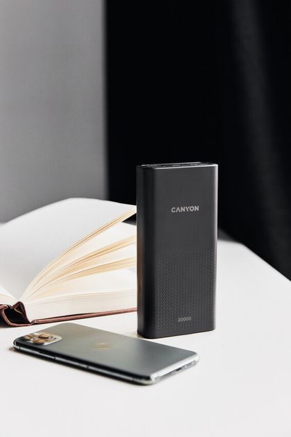 Батарея POWER BANK Canyon PB-2001 Black (CNE-CPB2001B) - зображення 3
