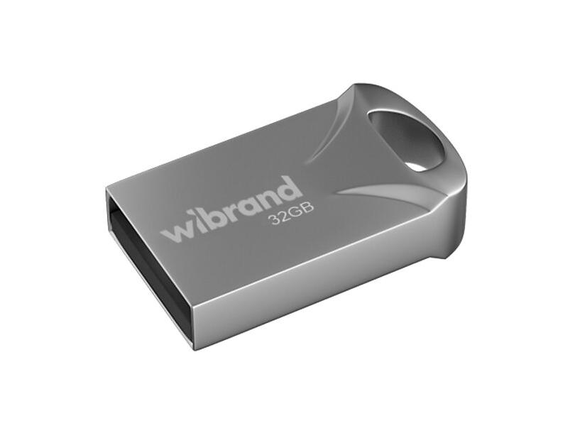 Флеш пам'ять USB 32 Gb Wibrand Hawk Silver USB 2.0 - зображення 1