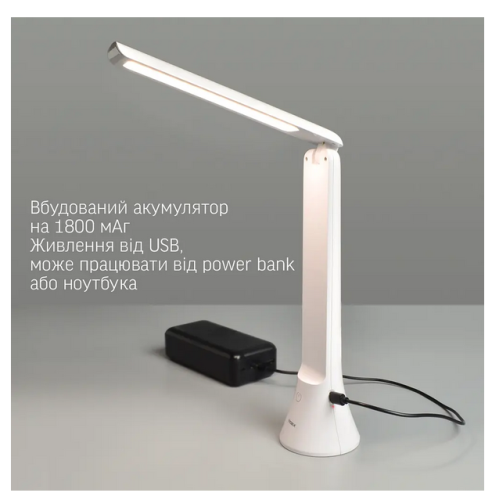 Лампа світлодіодна настільна Videx LED 5W 3000-5500K (VL-TF11W) - зображення 8