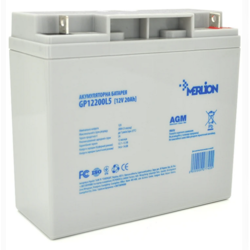 Акумуляторна батарея Merlion AGM 12V-20Ah (GP12200L5) - зображення 1
