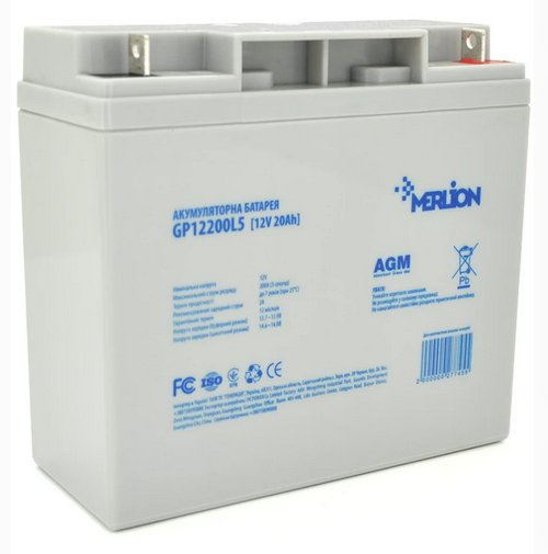 Акумуляторна батарея Merlion AGM 12V-20Ah (GP12200L5) - зображення 1