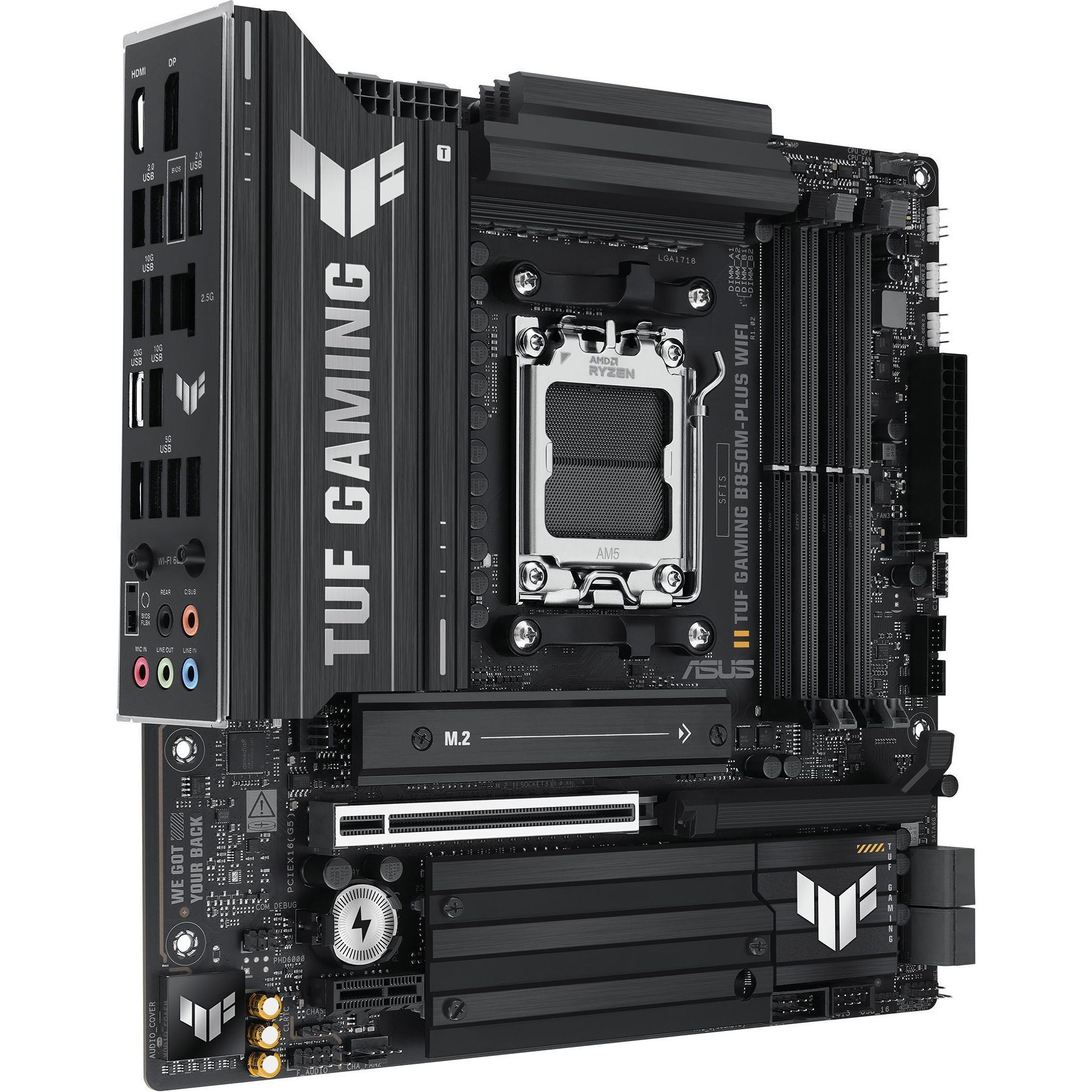 Мат. плата AM5 Asus TUF GAMING B850M-PLUS WIFI - зображення 4