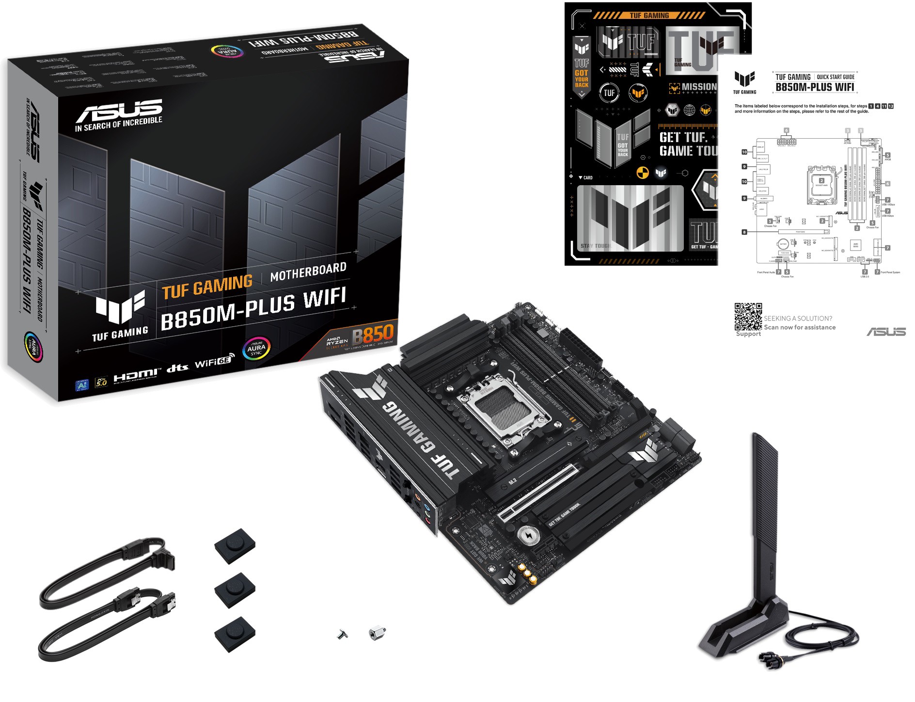 Мат. плата AM5 Asus TUF GAMING B850M-PLUS WIFI - зображення 8