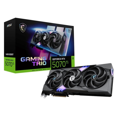 Відеокарта GeForce RTX 5070 Ti 16 GDDR7 MSI GAMING TRIO OC (RTX 5070 Ti 16G GAMING TRIO OC) - зображення 1