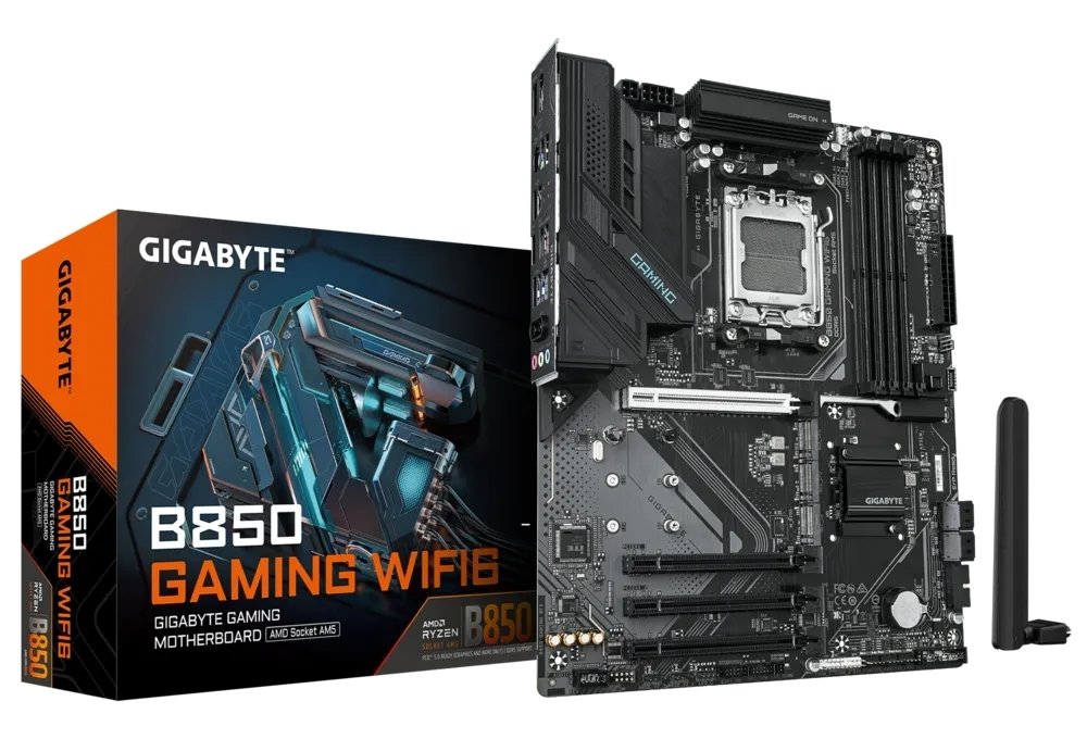 Мат. плата AM5 Gigabyte B850 GAMING WIFI6 - зображення 1