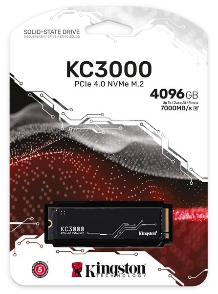 Накопичувач SSD NVMe M.2 4000GB Kingston KC3000 (SKC3000D\/4096G) - зображення 3