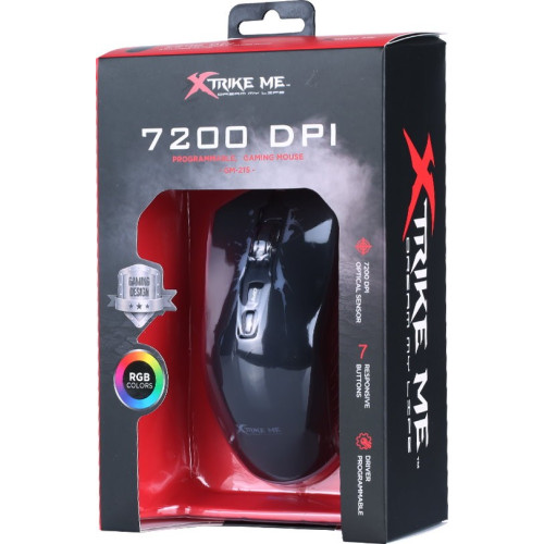 Мишка Xtrike ME GM-215 RGB-LED USB Black (GM-215) - зображення 7
