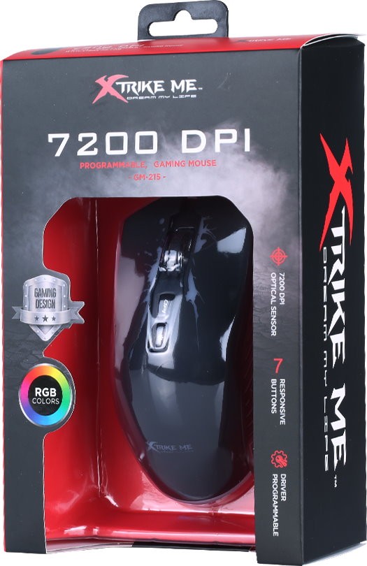 Мишка Xtrike ME GM-215 RGB-LED USB Black (GM-215) - зображення 7