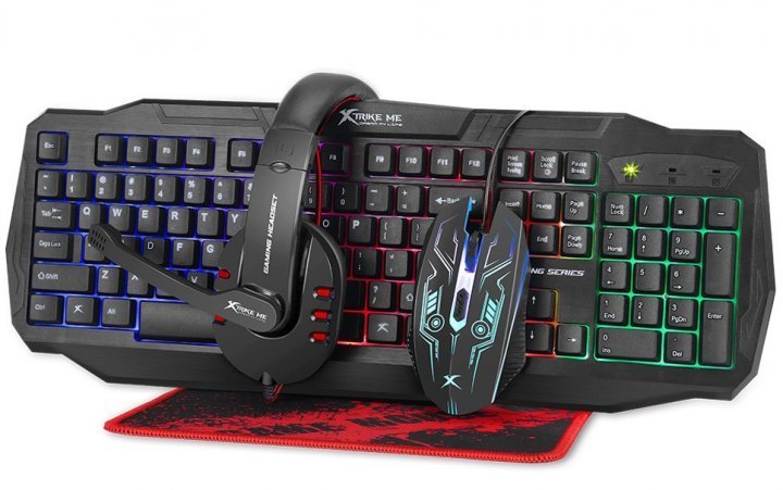 Клавіатура+опт.мишка Xtrike ME CM-406 USB Black - зображення 1
