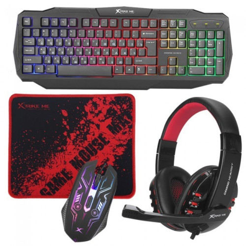 Клавіатура+опт.мишка Xtrike ME CM-406 USB Black - зображення 2