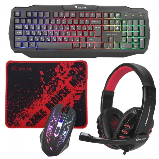 Клавіатура+опт.мишка Xtrike ME CM-406 USB Black - зображення 2