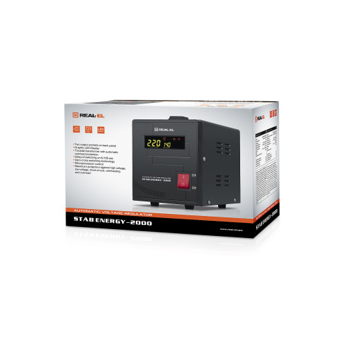 Стабілізатор напруги REAL-EL STAB ENERGY-2000 - зображення 6