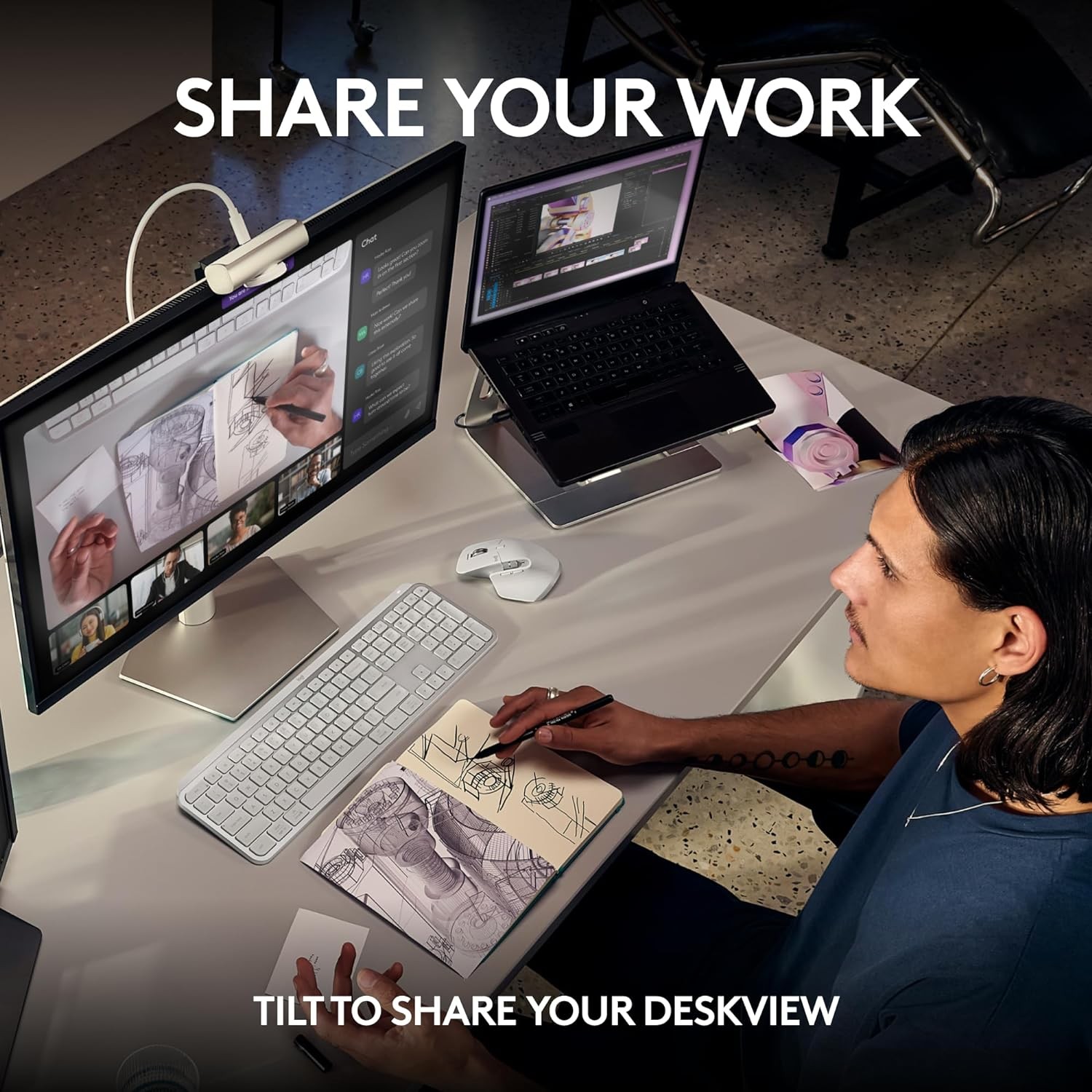 Вебкамера Logitech MX Brio 4K Graphite - зображення 9