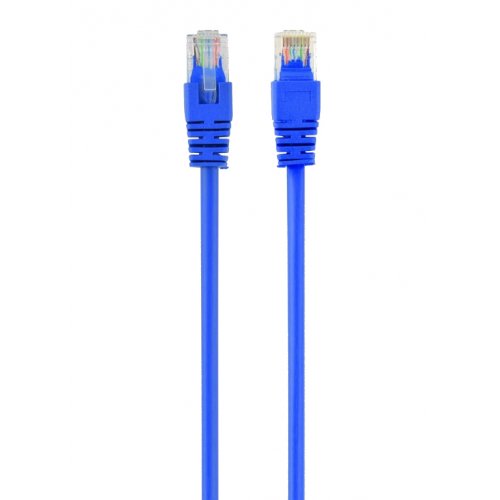 Патч-корд CAT5e UTP RJ45 0.25 м, синій - зображення 1