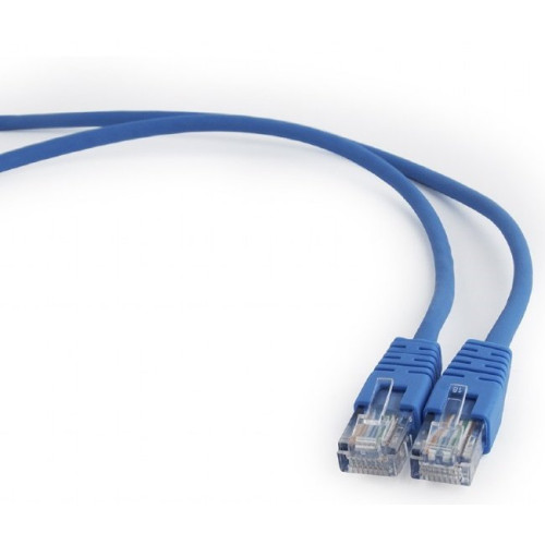 Патч-корд CAT5e UTP RJ45 0.25 м, синій - зображення 2