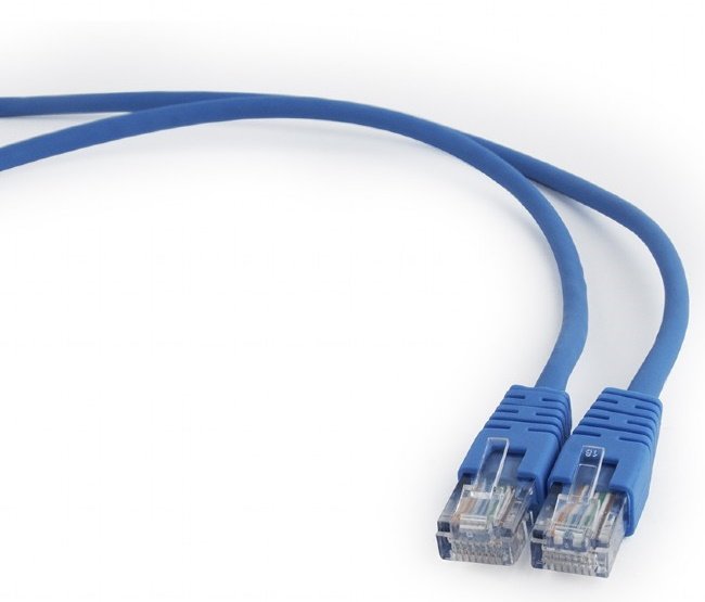 Патч-корд CAT5e UTP RJ45 0.25 м, синій - зображення 2