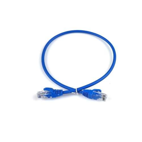 Патч-корд CAT5e UTP RJ45 0.25 м, синій - зображення 3