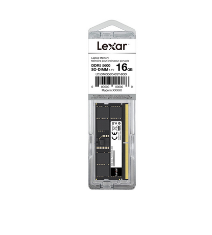 Пам'ять SoDIMM DDR5 16 Gb 5600 MHz Lexar - зображення 2