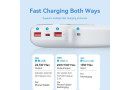 Батарея POWER BANK Vention 20000mAh 22.5W LED Display White - зображення 4