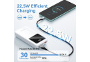 Батарея POWER BANK Vention 20000mAh 22.5W LED Display White - зображення 5