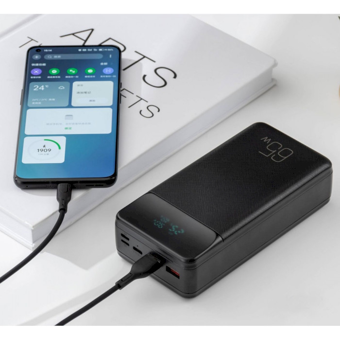Батарея POWER BANK XO PR201 30000 mAh PD\/65W, QC\/22.5W - зображення 5