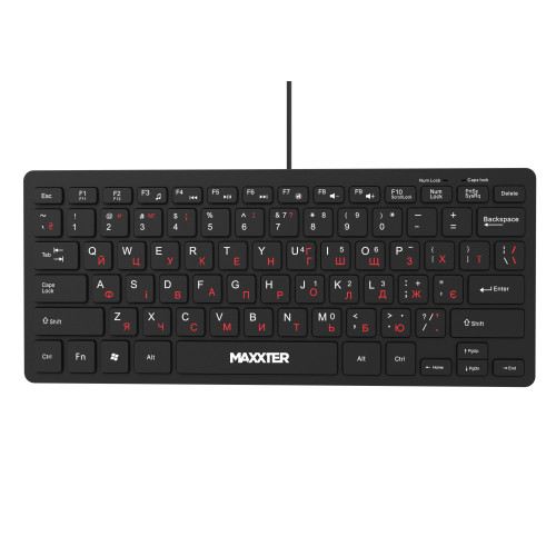 Клавіатура Maxxter KBM-C01B-UA - зображення 1