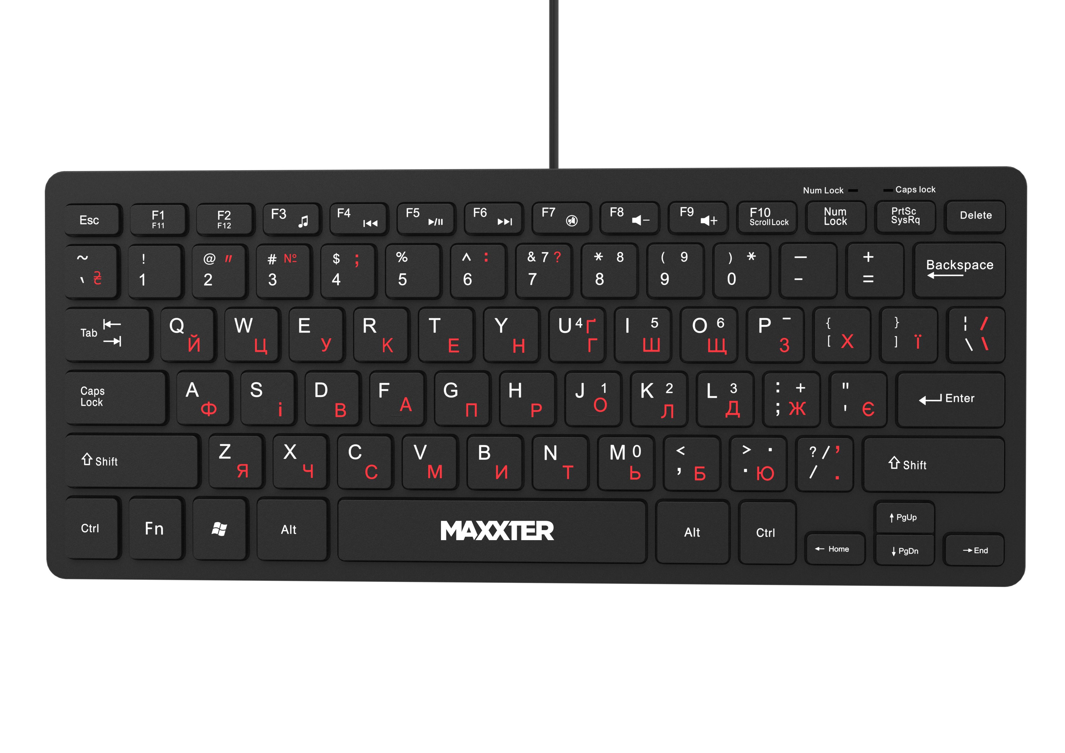 Клавіатура Maxxter KBM-C01B-UA - зображення 1