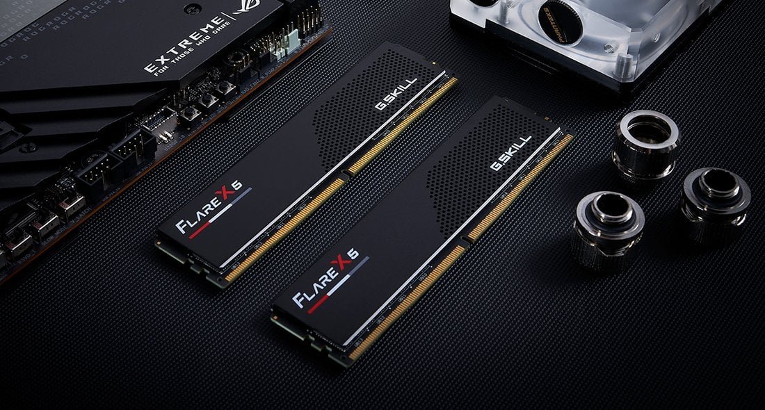 Пам'ять DDR5 RAM_64Gb (2x32Gb) 6000Mhz G.Skill Flare X5 Black (F5-6000J3636F32GX2-FX5) - зображення 4