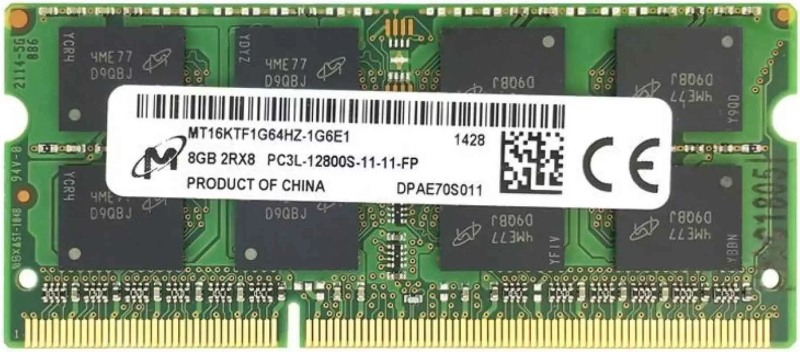 Пам'ять DDR3-1600 8 Gb Micron SoDIMM - зображення 1