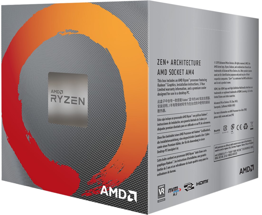 Процесор AMD Ryzen 5 3400G (YD3400C5FHBOX) - зображення 2
