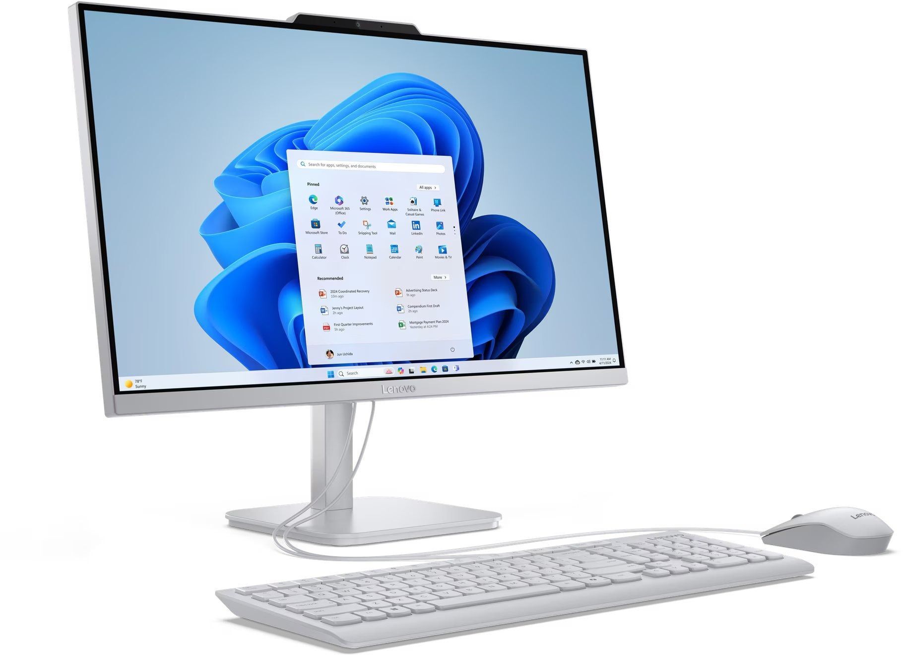 Комп'ютер Lenovo A100 AiO (F0J60045UO) - зображення 1