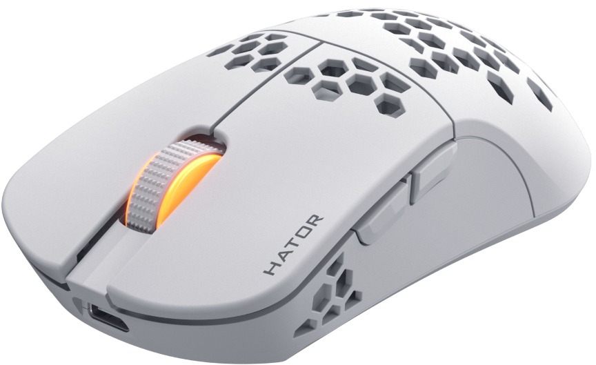 Мишка Hator Stellar Wireless\/Bluetooth\/USB White (HTM651) - зображення 2