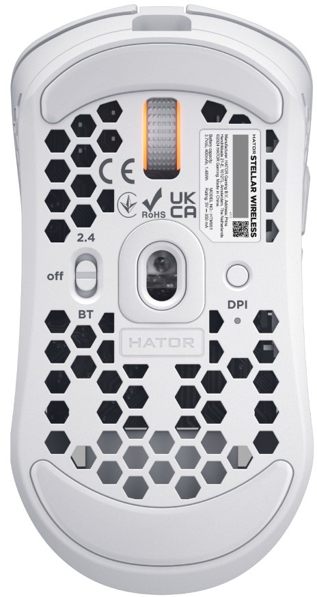 Мишка Hator Stellar Wireless\/Bluetooth\/USB White (HTM651) - зображення 5