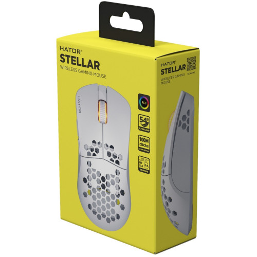 Мишка Hator Stellar Wireless\/Bluetooth\/USB White (HTM651) - зображення 6