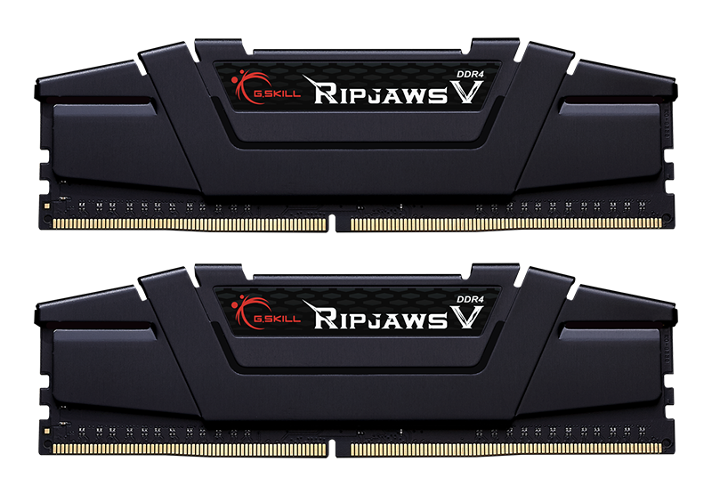 Пам'ять DDR4 RAM_16Gb (2x8Gb) 3600Mhz G.Skill Ripjaws V Black (F4-3600C18D-16GVK) - зображення 1