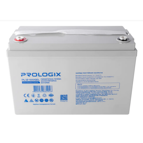 Акумуляторна батарея ProLogix 12 В, 100 Агод, гелева (PL12-100GEL) - зображення 2