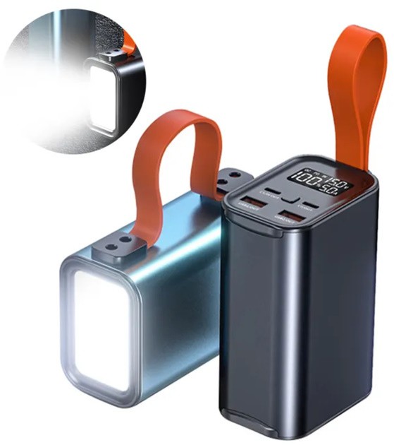 Батарея POWER BANK ATRIA WPD-101 60000mAh 100W, PD2.0, QC - зображення 4