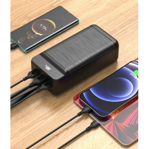 Батарея POWER BANK XO PR160 80000mAh, PD\/18W, QC3.0\/22.5W, flashlight - зображення 6