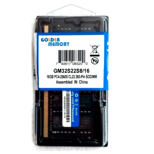 Пам'ять DDR4-3200 16 Gb Golden Memory SoDIMM - зображення 2