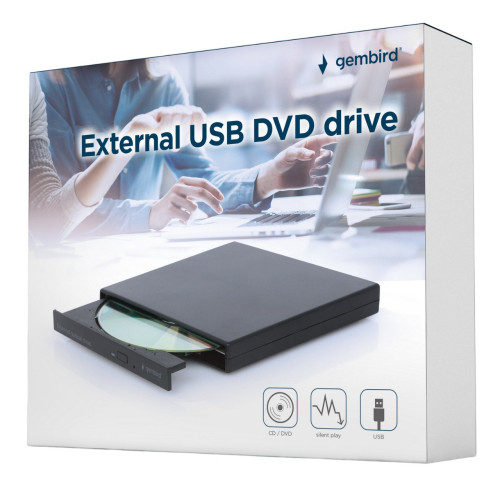 Привід DVD+\/-RW Gembird DVD-USB-04 - зображення 7