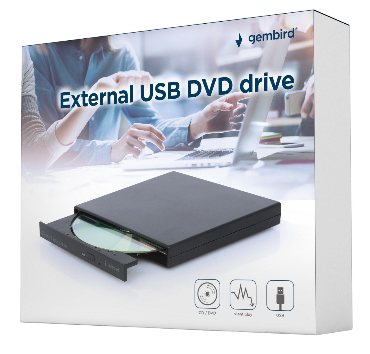 Привід DVD+\/-RW Gembird DVD-USB-04 - зображення 7